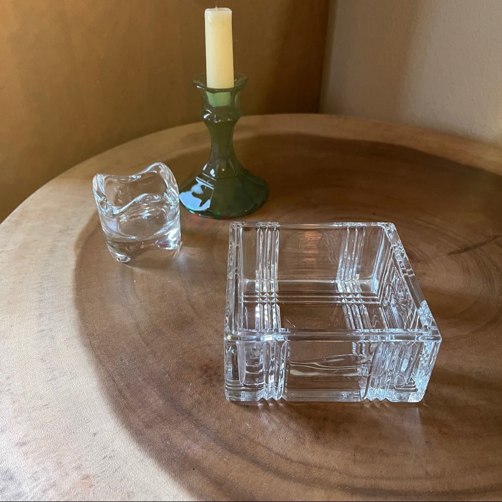 Vintage Plaid Trinket Dish